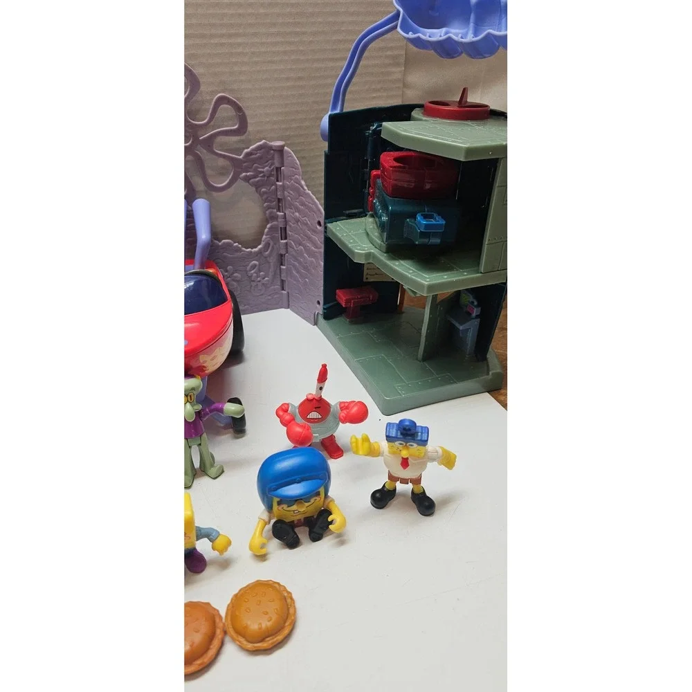Imaginext SpongeBob SquarePants Bikini Bottom Playset Lot Pineapple Krusty Krab